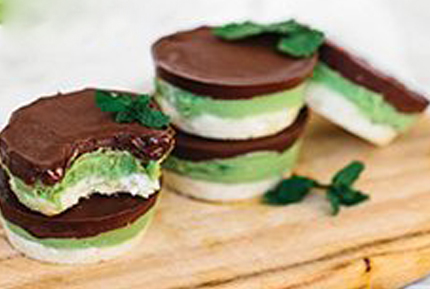 Choc Mint Avocado Slice