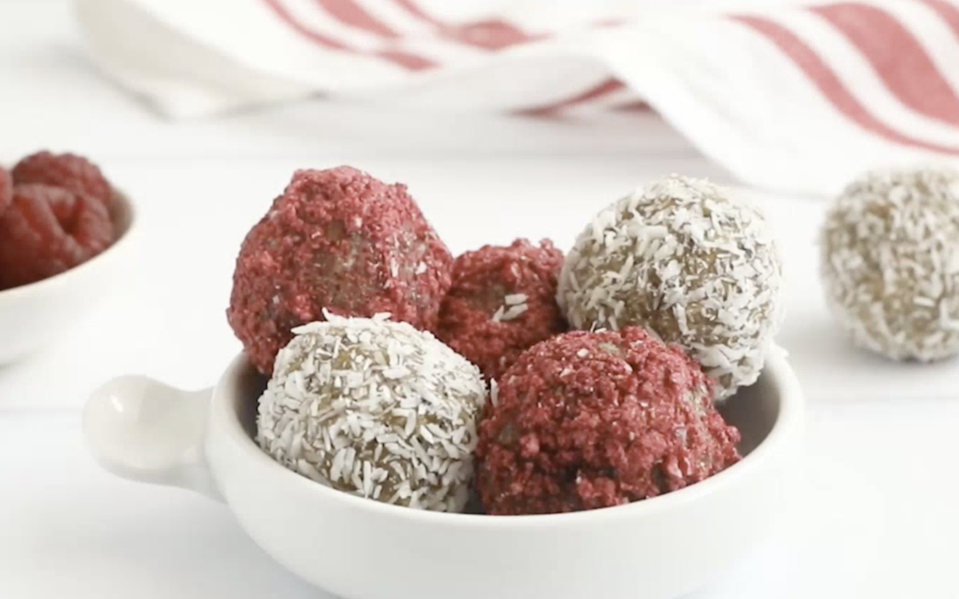 Raspberry Jam Ball Bites