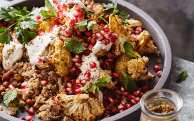 Roasted Cauliflower Teff Grain Salad